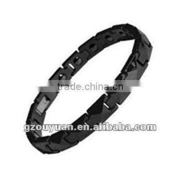 High polished faceted black ceramic bracelet, fashion ceramic bracelet