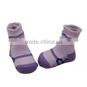 GSB-90 China Factory Made To Order Purple like Shoes Cotton Girl Infant Baby Socks