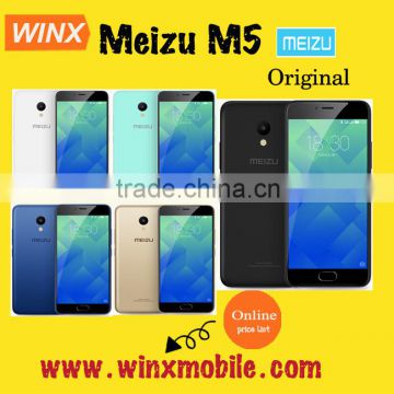 Original Meizu M5 Meilan 5 3GM RAM 16 / 32 GB ROM 5.2'' mobile phone black silver green gold blue