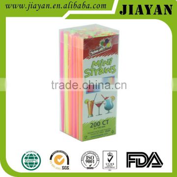 2016 latest jiayan colored flexible drinking straw