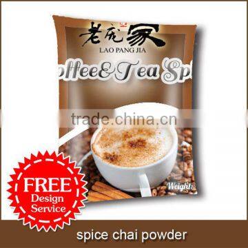 custom spice chai powder with FREE design service