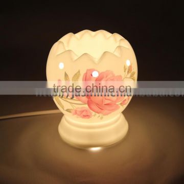 WHOLESALE HIGH QUALITY FLOWER SHAPE CERAMIC HOLLOW FRAGRANCE LAMP WITH ELECTRIC