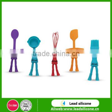 Eco-friendly 5 piece Kitchen Utensils Practical Silicone Baking Tools