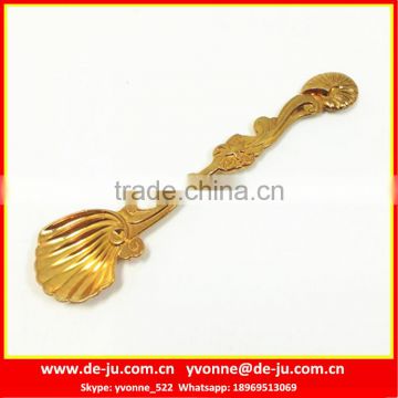 Stainless Steel Mini Golden Conch Coffee Spoon