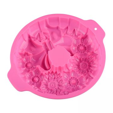Free Sample Food Grade Silicone Cake Mould Baking Mousse Pudding Mould Tool