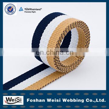 Three-color Polyester Webbing /Fashion Polyester Strap For Belt For Dog Collar