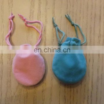 Small velvet jewelry gift pouches with drawstring