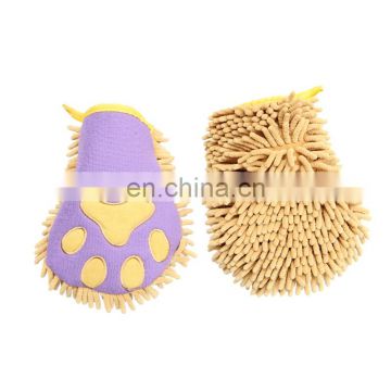 2020 New styles super quality cartoon pattern dust cleaning chenille glove cotton embroidery gloves pet use