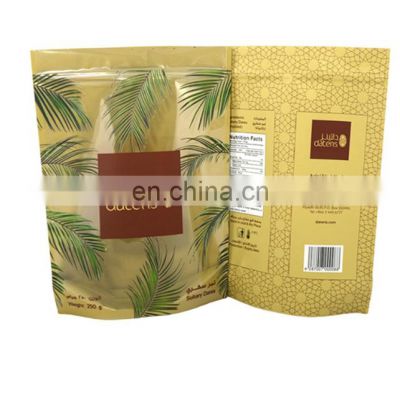 Customized printed doypouch pack aluminum foil green Tea bags with zipper