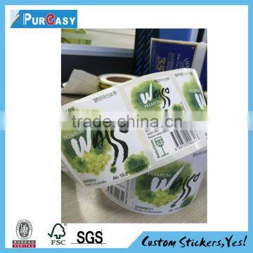 PP PE PVC PET paper adhesive label vinyl sticker decal printing