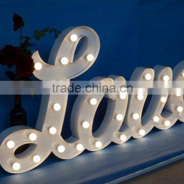 Wedding letter light