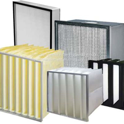 V Bank Air filter for both particle & gas filtration