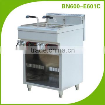 Electric double deep fryer/Table top electric fryer/Kitchen equipment/BN600-E601C/with cabinet frame