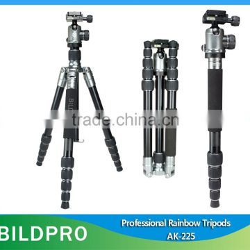 BILDPRO Colorful Tripod Camera Aluminum CNC Forge Tripod Stand Removable Monopod Stick