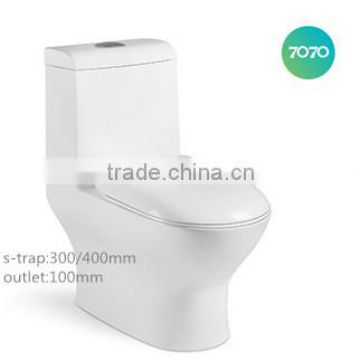 Chaozhou Washdown One Piece S-trap big outlet sanitary ware toilet 2885
