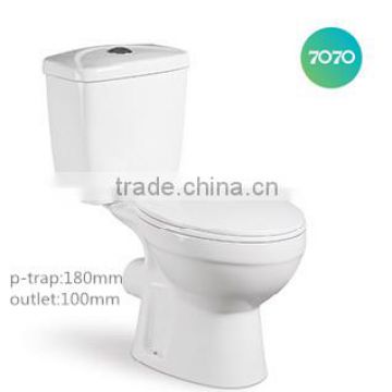 cheap chaozhou ceramic washdown p-trap two piece sanitary ware toilet z03