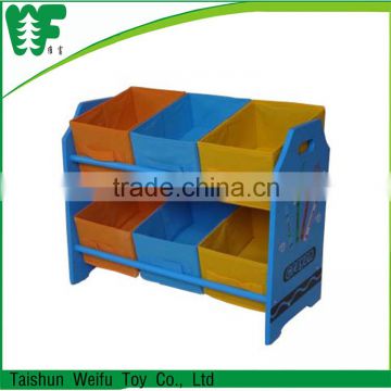 Cheap and high quality wooden shelf for kids