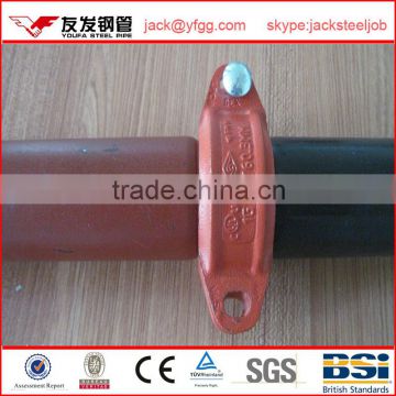 LGJ 60mm Q235 fluid convey steel erw grooved pipes
