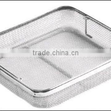 Stainless Steel Wire Mesh Trays for Surgical Instruments Cleaning