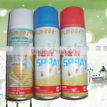 Party popper-snow spray