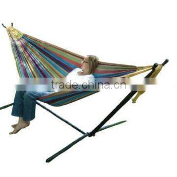 Double Hammock with Space-Saving Steel Stand