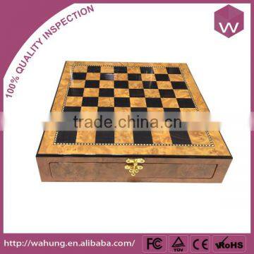 Large golden black printed packaging chess boxes in Casino
