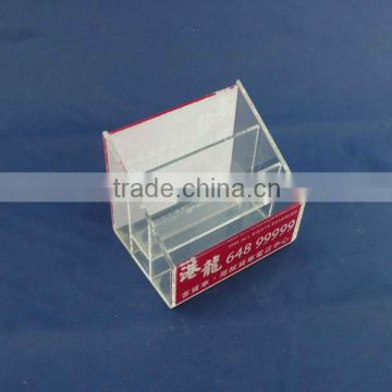 customise design acrylic name card display stand