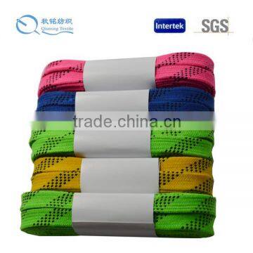 Cotton and polyester material 72" to 130" ice hockey shoelaces