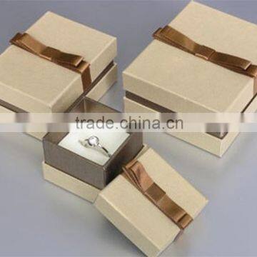 2015 fashion paper ring necklace, nice earring box set, paper jewelry box made in china