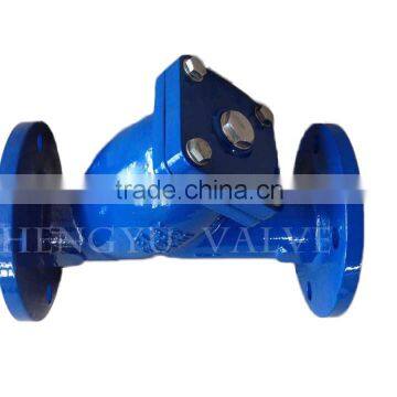 Cast iron/ductile iron y type strainer with flange ends