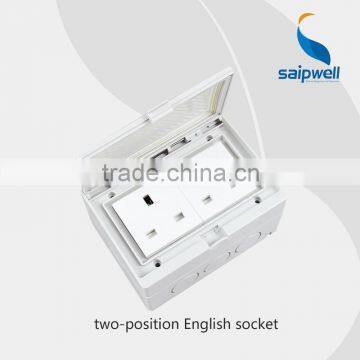 13A 250V Wall Switch And Socket Waterproof Bell push Switch(SP-2S)