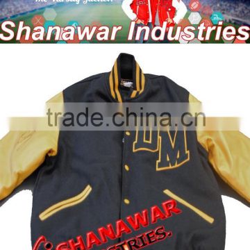 custom varsity jacket wholesale/plain & sublimation varsity jacket wholesale