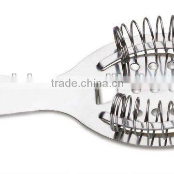 18/8 mirror polish handmade stainless steel bar strainer