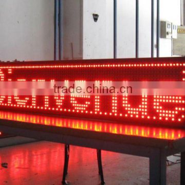 24x128 Pixels Tricolor outdoor programmable scrolling led sign with Pitch 16mm