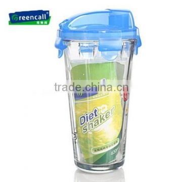 400ml glass shaker bottle fruit Infuser water bottle