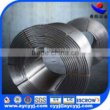 Chinese pure silicon aluminum alloy casi cored wire CaFe/SiAl cored wire