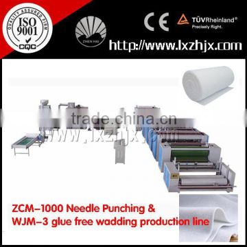 ZCM-1000 high standard nonwoven polyester fiber needle punching production line