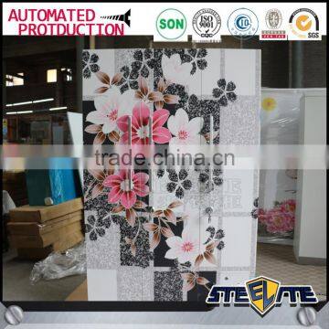 Flower painting almirah iron cupboard godrej almirah designs with price