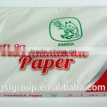 white sandwich paper