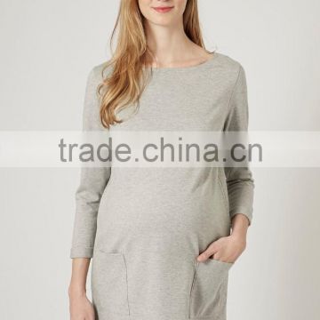 plain pocket maternity clothes wear wholesale china