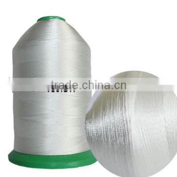 High tension dyed polyester sewing thread