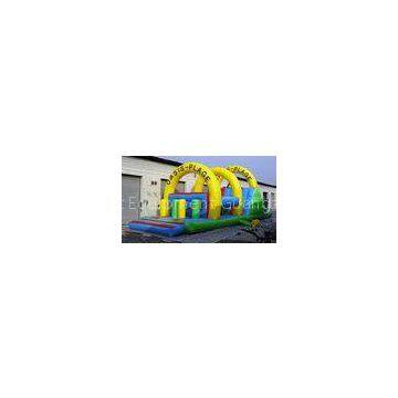 Huge Flame retardant Inflatable Obstacle Course fireproof plato TM For Kids