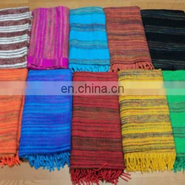 INDIAN ACRYLIC WOOLEN SCARVES FOR WINTER TIBETAN STYLE 50 PCS