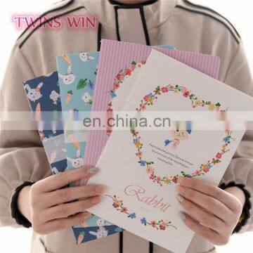 Algeria latest hotsale stationery for school customizable beautiful flower design soft cover paper notebooks