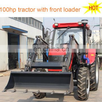 2018 new 100hp 4wd farm tractor with front loader