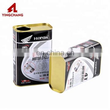 1L square printed packaging tin can for oil paint