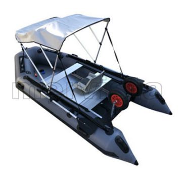 China CE PVC Inflatable Rigid Folding Rubber Fishing Boat Dinghy
