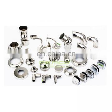 Stainless Railing Accessories Inox Handrail Fittings Stair and Balcony Glass Handrail Accessories