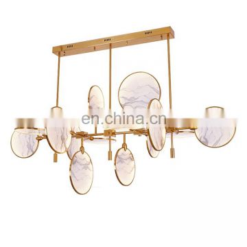 Contemporary chandelier lighting glass lamp for home decor