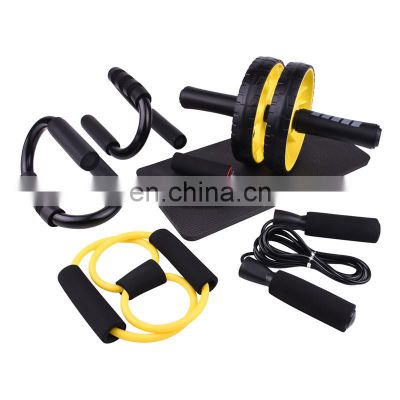 Professional Multi-functional Fitness Equipment AB Wheel Abdominal Muscle Wheel S-type Push Up Rope Skipping 8-type Thruster
